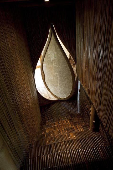 IBUKU | ArchDaily Bamboo Door, Rooftop Bars Los Angeles, Jungle House, Bamboo Structure, Bamboo Architecture, Bamboo Art, Bamboo House, House Window, Home Temple