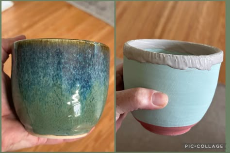 Emerald Falls Glaze Combinations, Emerald Falls Glaze, Pottery Glaze Combinations, Thick Oatmeal, Clay Book, Blue Rutile, Ceramic Glazing, Glaze Combinations, Pottery Lessons