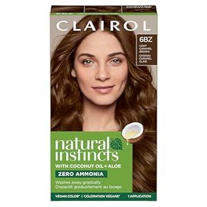 Clairol Natural Instincts Demi-Permanent Hair Dye, 6BZ Light Caramel Brown Hair Color, Pack of 1 Light Caramel Brown Hair, Light Caramel Brown, Caramel Brown Hair Color, Clairol Natural, Clairol Natural Instincts, Caramel Brown Hair, Demi Permanent, Brown Hair Color, Permanent Hair Dye