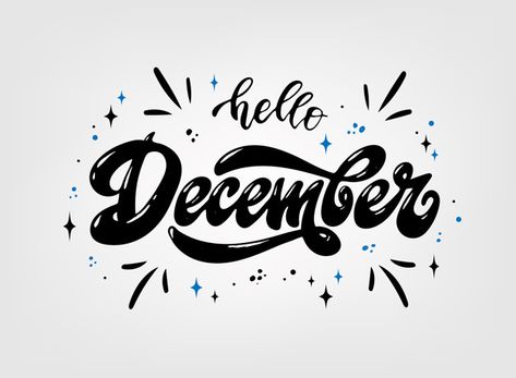 December Font Ideas, December Hand Lettering, December Typography, December Lettering, December Calligraphy, December Font, Quotes December, Christmas Hand Lettering, December Design