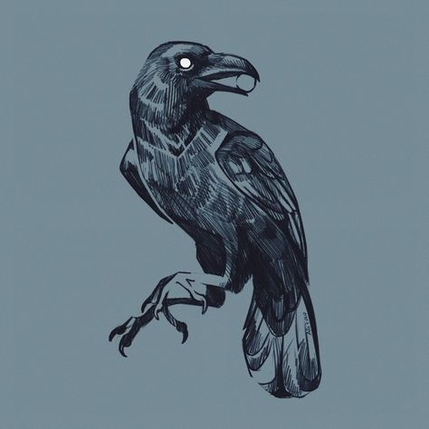 Crows Drawing, Crow Tattoo Design, Crow Tattoo, Crow Art, Raven Art, Arte Inspo, Ap Art, Animal Sketches, Bird Drawings