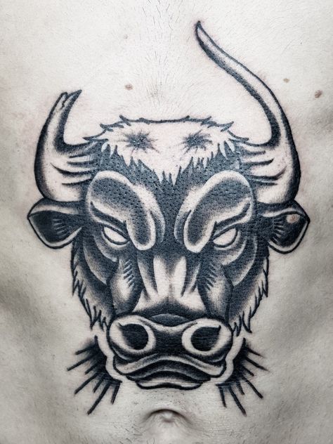 •TRADITIONAL BULL• . . . . . #traditional #traditionaltattoo #traditionalartist #flashtattoo #tattooed #tattoo #tattoolife #tattoomagazine #inkedmagazine #inked #ink #inkedgirl #inkedman #traditionalbull #bull | Jun 7th 2019 | 1029888 Old School Tattoo Sleeve, Bull Tattoo, Hawk Tattoo, Skull Hand Tattoo, Bull Tattoos, Retro Tattoos, Traditional Tattoo Art, Tattoo Magazines, Skull Hand