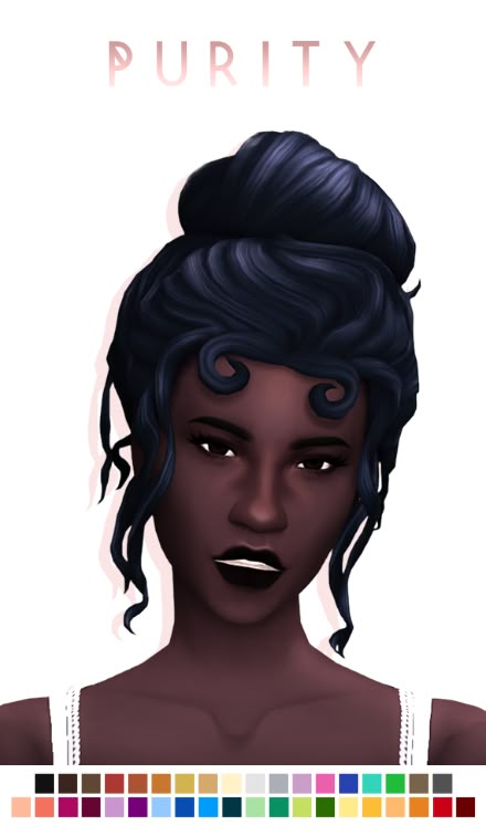 Source: Tumblr | Female Hair | Bun | Updo | BGC | Sims 4 | TS4 | Maxis Match | MM | CC | Pin by sueladysims Sims 4 Updo, Cute Curls, The Sims 4 Maxis Match, Ts4 Hair, Sims 4 Cc Maxis Match, Mod Hair, Sims 4 Cc Maxis, Sims 4 Cc Hair, Pelo Sims