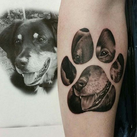 Golden Retriever Paw Print Tattoo, Tattoo Detailed, Golden Retriever Tattoo, Rottweiler Tattoo, Retriever Tattoo, Dog Print Tattoo, Pitbull Tattoo, Dog Memorial Tattoos, Pawprint Tattoo