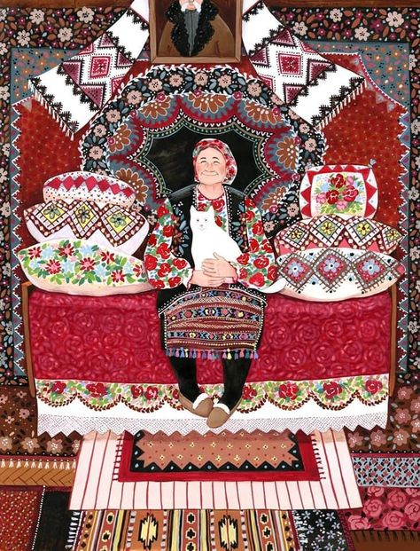 Baba Jaga, Folk Illustration, Slavic Folklore, Folk Art Flowers, Russian Culture, Upcoming Artists, Ukrainian Art, Interesting Art, New Art