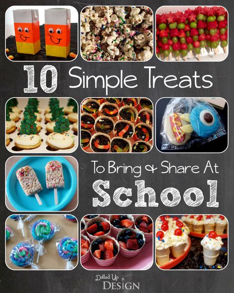 10 Simple Treats to Bring & Share At School School Class Snack Ideas, School Snack Ideas For Kids Classroom, Preschool Birthday Treats, School Birthday Snacks, Healthy Classroom Snacks, Healthy Birthday Snacks, Easy Preschool Snacks, Easy Birthday Treats, Classroom Birthday Treats