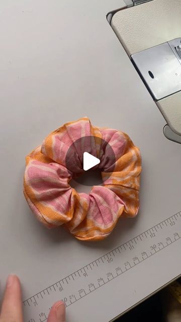 How To Sew A Scrunchie Video, How To Sew Scrunchies, How To Sew A Scrunchie, Danni Rose, Sew A Scrunchie, Diy Scrunchie, How To Make Scrunchies, Scrunchies Diy, Handmade Scrunchie