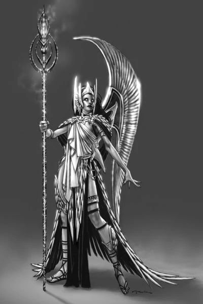 Sisters Of Fate, She Is The One, Middle Sister, The Titans, Mythological Creatures, Fantasy Warrior, Egyptian Art, Video Game Art, Gods And Goddesses