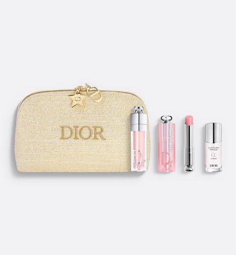 Limited-Edition Makeup and Skincare Set with Pouch | DIOR Dior Gift Set, Dior Holiday, Lip Maximizer, Dior Addict Lip Maximizer, Dior Skincare, Dior Capture Totale, Elegant Pouch, Dior Cosmetics, Dior Addict Lip Glow