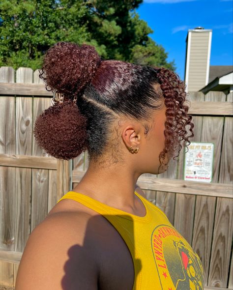 type 4 hair, curly natural hairstyles, messy bun hairstyles Curly Natural Hairstyles, Hairstyles Messy Bun, Afro Hair Bun, Double Buns, Hairstyles Messy, Natural Hairstyle, Type 4 Hair, Hair Buns, Messy Bun Hairstyles