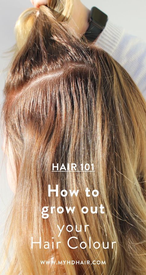 Hair 101: How to Grow Out your Hair Colour Growing Out Copper Hair, Copper Hair Grown Out Roots, Grown Out Copper Hair, Blonde Grow Out, Growing Out Platinum Hair, Growing Out Blonde, Grown Out Blonde, Grown Out Blonde Hair, Dark Hair Dye