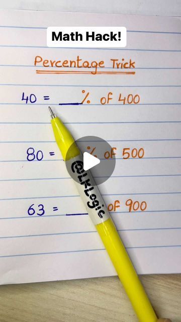 Maths Hacks Tips, Maths Made Easy Learning, How To Make Math Fun, Quick Math Tricks, How To Become Good At Math, How To Do Fractions Math, Math Percentage Formulas, Math Tricks For Kids, Math Tricks Hacks