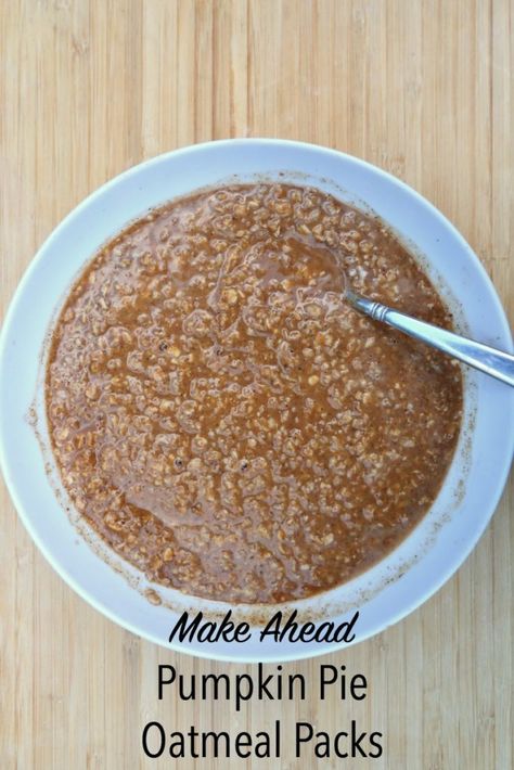 Kitchen Hacks Live – Make-Ahead Pumpkin Pie Oatmeal Packets | My Efficient Kitchen Online Course Make Ahead Oatmeal, Camping Food Make Ahead, Pumpkin Pie Oatmeal, Efficient Kitchen, Homemade Oatmeal, Oatmeal Packets, Breakfast For Dinner, Food Staples, Camping Food