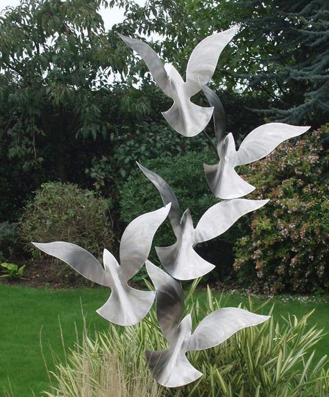 Ros Newman MRSS | Royal Society of Sculptors Garden Art Sculptures Statues, Bird Sculptures, Human And Animal, Klimt Art, Outdoor Garden Statues, Simple Artwork, Easy Landscaping, Royal Society, Bird Statues