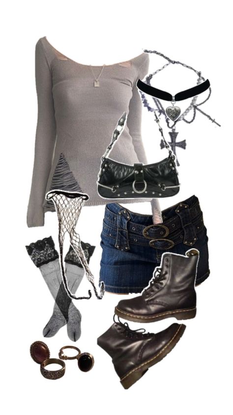 #vintageoutfits #autumnoutfits #casualoutfits #90sfashion #style #fashioninspo #ootd #outfits #grungeaesthetic #streetstyle #y2k #cuteoutfits #trendyoutfits #cottagecore #winteroutfits #springoutfits Grunge Mini Skirt Outfit, Grunge Mini Skirt, Mini Skirt Outfit, Ootd Outfits, Miniskirt Outfits, Skirt Outfit, Grunge Aesthetic, Skirt Outfits, 90s Fashion