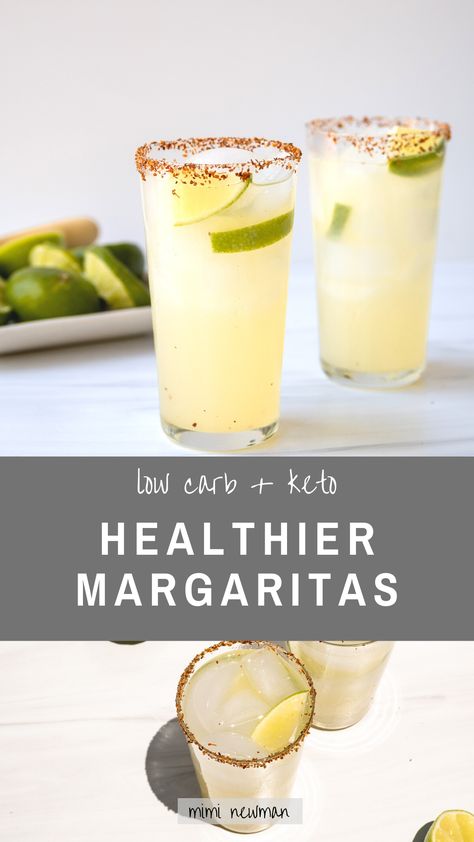 Keto Simple Syrup, Low Carb Margarita Recipe, Keto Margarita, Healthy Margarita, Keto Simple, Balanced Recipes, Beverage Ideas, Traditional Margarita, Low Carb Cocktails