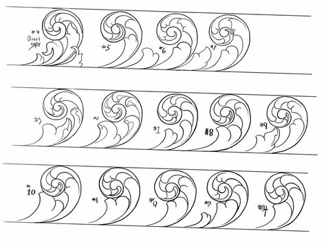 How To Draw Filigree Step By Step, Metal Engraving Ideas, Art Step By Step, Scroll Engraving, Filigree Tattoo, Leather Working Patterns, Engraving Ideas, Leather Tooling Patterns, Ornament Drawing