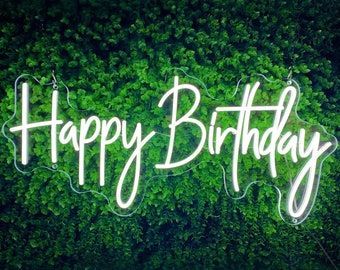 ADSNeonSignCustom - Etsy Canada Neon Signs Happy Birthday, Happy Birthday Flex Background, Neon Happy Birthday Sign, Happy Birthday Neon Light, Neon Led Lights, Happy Birthday Neon Sign, Neon Flex Led, Birthday Neon Sign, Happy Birthday Neon