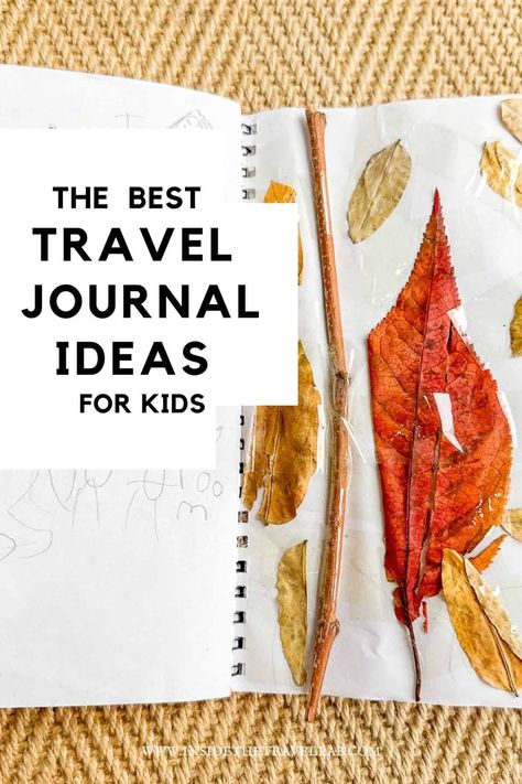 The Best Travel Journal Ideas and Prompts for Kids Travel Smash Book, Travel Journal For Kids, Travel Activities For Kids, Memory Book Diy, Travel Journal Prompts, Best Travel Journals, Travel Journal Ideas, Vacation Journal, Kids Travel Activities