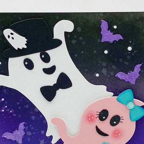 Hannah on Instagram: "Such a spooky cute Halloween card👻👻👻 Created by @stampedby_leslie 💖

Die used KSCRAFT ghost couple set💖

#kscraft #diecutting #paperlove #paperpiecing #scrapbooking #scrapbookingideas #scrapbooklayout #scrapbookingsupplies #crafty #embellishment #diyembellishments #handmade #handmadecards #handmadegreetingcards #happymail #snailmail #snailmaillove #instacrafts #papercraftersofinstagram #craftygirl #craftymama #creative #metaldies #diecuts #minialbum" Ghost Couple, Couple Set, Spooky Cute, Crafty Mama, Halloween Card, Happy Mail, Halloween Cards, Scrapbook Supplies, Paper Piecing