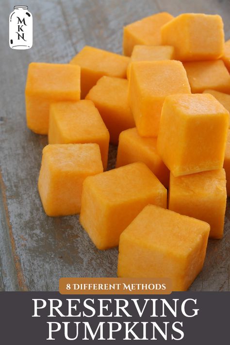 Growing and preserving pumpkins is a fantastic way to not only improve the flavor of your pumpkin products but to save money and have the ability to enjoy the flavors of fall all year round. Here are eight ways to preserve pumpkins at home. Preserve Pumpkin, Preserve Pumpkins, Pumpkin Pound Cake Recipes, Preserving Pumpkins, Can Pumpkin, Pumpkin Syrup, Pumpkin Pie Smoothie, Pumpkin Cake Recipes, Pumpkin Roll