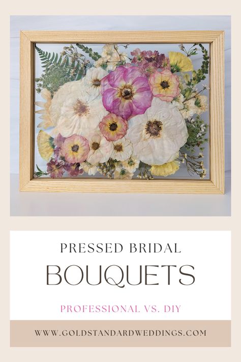 Framed pressed wedding bouquet Pressed Flower Art Diy Wedding Bouquets, Preserving Bridal Bouquet Diy, Diy Pressed Wedding Bouquet, Save Wedding Bouquet, Diy Wedding Bouquet Preservation, How To Press Wedding Bouquet, How To Preserve Wedding Bouquet, Pressed Wedding Bouquet, Pressed Bouquet