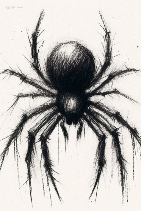 Dive into 30 spider drawing ideas that range from creepy realistic spiders to cute cartoon versions. These ideas will inspire both beginner and advanced artists to capture these fascinating creatures. Realistic Spider Drawing, Drawing Ideas Dark, Draw A Spider, Holiday Writing Prompts, Opinion Writing Prompts, Narrative Writing Prompts, Spider Drawing, Holiday Writing, Funny Horror