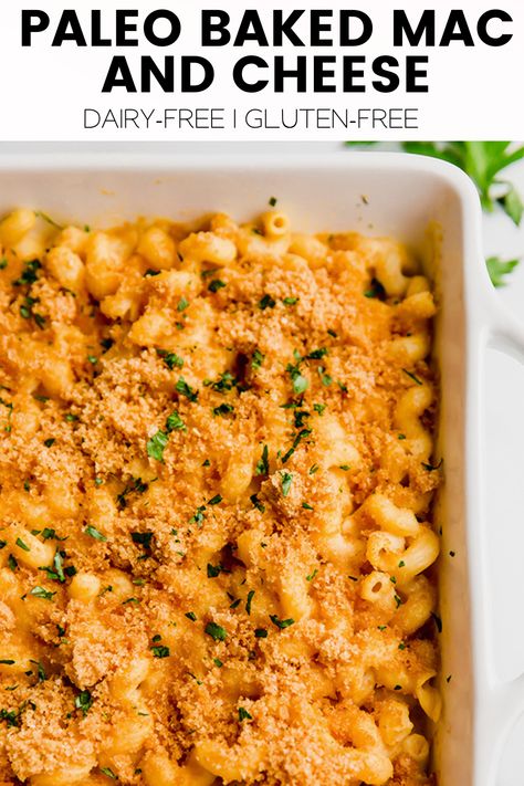 Paleo Mac And Cheese, Butternut Sauce, Thanksgiving Mac And Cheese, Pork Panko, Dairy Free Mac And Cheese, Dairy Free Thanksgiving, Paleo Pasta, Gluten Free Mac And Cheese, Healthy Mac N Cheese