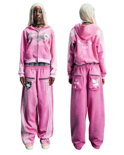 COZY Tracksuit All Options Restocked – Shop Now! IN BACCESS.CO.KR Skoot Apparel Outfit, Sweatset Matching, Cute Tracksuits, Oversized Tracksuit, Track Suits, Sweat Sets, Tracksuit Outfit, 2024 Style, Tracksuit Set