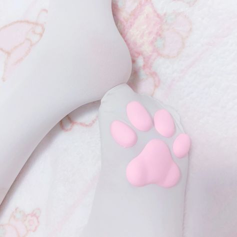 Paw Socks, Paws Socks, Pet Play, Kawaii Core, Strawberry Milkshake, Thigh High Socks, Cute Socks, Cat Paws, Kawaii Clothes