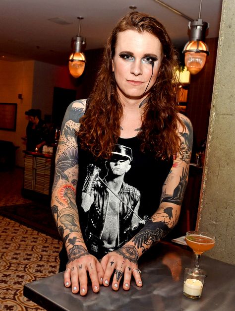 Laura Jane Grace Grace Tattoo, Laura Grace, Wire Dress, Grace Tattoos, Laura Jane, Women Of Rock, Up Tattoos, Jim Morrison, Cover Up Tattoos