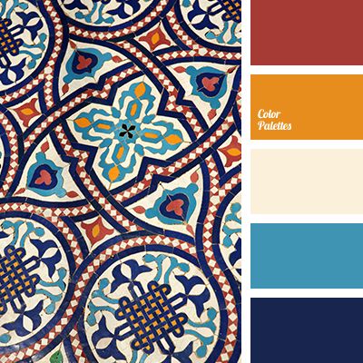 Red, orange, cream, blue and dark blue all work together to create a contrasting color palette. It can be used for decoration or to create the elements of. Flat Bedroom, Design Seed, Living Room Bathroom, Arabian Nights, Colour Board, Blue Bedroom, Orange Cream, Kitchen Colors, Room Bathroom