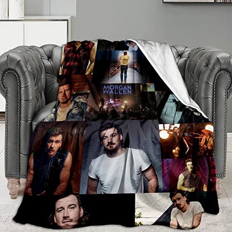 Morgan Wallen Blanket, Morgan Wallen Room Decor, Morgan Wallen Stuff, Flags For Room Decor, Car Blanket, Sofa Blanket, Room Accessories, Country Songs, Soft Blankets