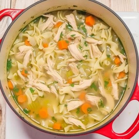 Classic Chicken Noodle Soup Homemade, Stovetop Chicken Noodle Soup, Ultimate Chicken Noodle Soup, Spiral Noodles, Chicken Noodle Soup Easy, Sauce For Salmon, Cabbage Roll Soup, Pork Salad, Gluten Free Noodles