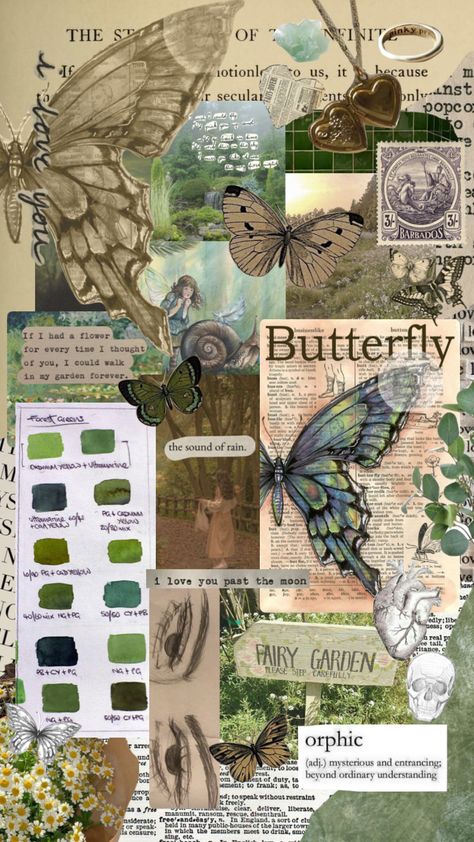 #flowers #aesthetic ￼#moodboard #butterfly #greenaesthetic Portfolio Design Layout Aesthetic, Butterfly Theme Board Fashion, Mood Board Nature Inspiration, Butterfly Mood Board Inspiration, Mood Board For Graphic Design, Creative Mood Board Ideas, Butterfly Moodboard Fashion, Butterfly Mood Board Fashion, Mood Board Flowers