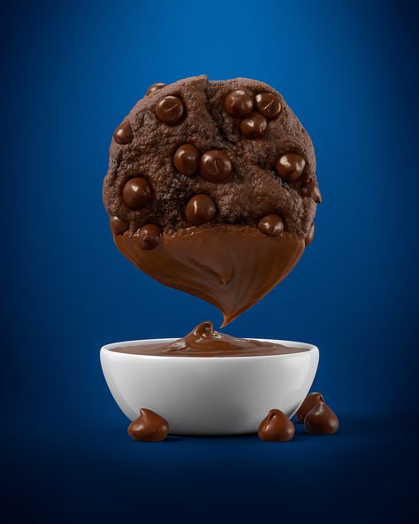 3D - Dark Chocolate Cookie :: Behance Dark Chocolate Cookies, Creative Advertising Design, Illustration Advertising, Food Packaging Design, Blender 3d, Creative Advertising, Chocolate Cookies, Food Packaging, Chocolate Cookie