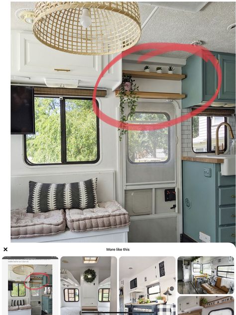 Camper Organization Rv Living, Motorhome Remodel, Rv Interior Remodel, Camper Interior Design, Tiny House Camper, Camper Trailer Remodel, Camper Organization, Camper Hacks, Vintage Camper Remodel