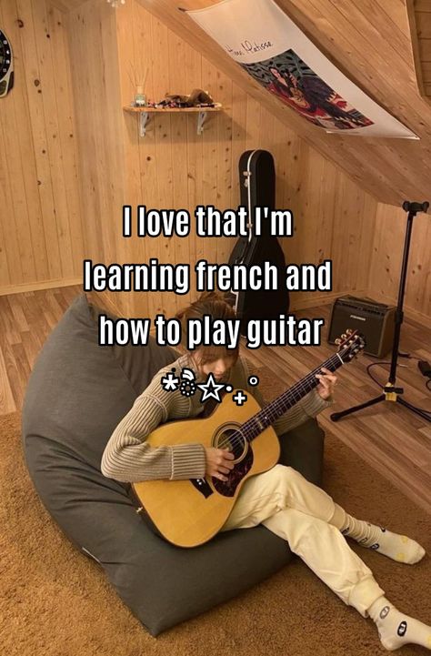 #aesthetic #guitargirl #french #relatable #whisper #whisperacc French Playlist Cover, French Language Learning Aesthetic, French Language Aesthetic, Learning French Aesthetic, Studying Languages, Language Motivation, Manifestation 2025, Being Aesthetic, Language Tips