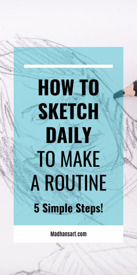 Sketching is a great way to improve your drawing skills and practice your observational abilities. Sketching is a great way to improve your art skills. But it's not just about becoming a better artist. There are many benefits to be had from sketching daily. Here are some tips on how to start and stick with a daily sketching routine! How To Sketch Out A Painting, Daily Drawing Practice, Drawings For Procreate, How To Improve Sketching Skills, How To Start Drawing Again, Sketch Practice Exercises, Drawing Beginners Step By Step, How To Start Sketching, Drawing Practice Exercises Beginner