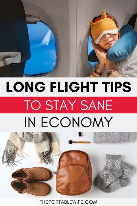 Long Haul Flight Outfit, Travel Outfit Long Flights, Long Flight Outfit, Surviving Long Flights, Long Flight Tips, Flight Tips, Flight Outfit, Travel Outfit Plane, Flight Bag