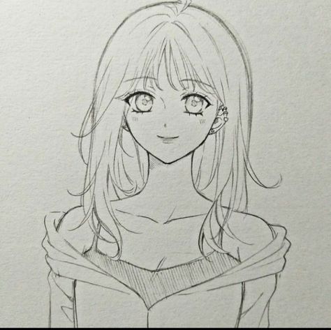 Anime Girlies Drawing Sketch, Anime Girlies Drawing, Cool Art Drawings Anime, Art For Beginners Pencil, Swing Drawing, Anime Face Drawing, Easy Girl, Pencil Sketch Images, Circle Drawing