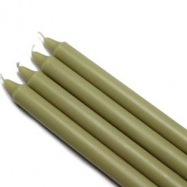 10" Sage Green Straight Taper Candles (144pcs/Case) Bulk Green Taper Candles, Kitchen Candles, Candlelit Dinner, Candle Sizes, Candle Styling, Candle Stand, Paraffin Wax, Dining Room Living Room, Taper Candles