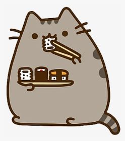 Pusheen Gif, Sushi Drawing, Pusheen Love, Pusheen Stickers, Eating Sushi, Pusheen Cute, Chat Kawaii, Sushi Cat, F2 Savannah Cat