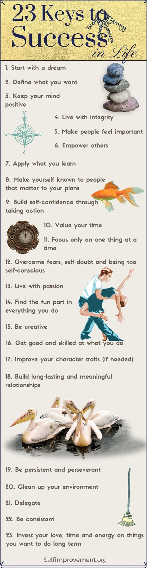 Success tips for business, career, and life! Keep yourself motivated and confident with the 23 keys to success on this inspirational infographic. Pin it and review often! Tips For Business, Quotes Dream, Keys To Success, Motivation Positive, Inspirational Quotes About Success, Success Tips, Robert Kiyosaki, Business Career, Naha