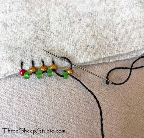 Learning To Embroider Hand Embroidery, Bead Embroidery Tutorial, Sew Ins, Bead Sewing, Embroidery Stitches Tutorial, Pola Sulam, Sewing Embroidery Designs, 자수 디자인, Hand Embroidery Stitches