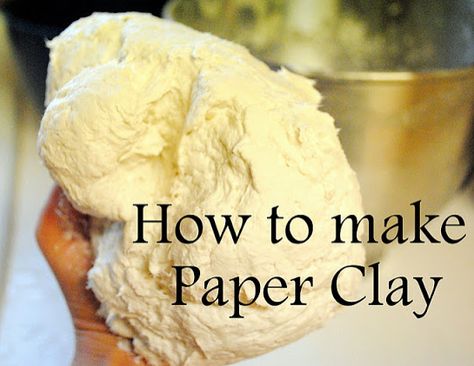 Hantverk Diy, Paper Mache Clay, Piece Of Paper, Clay Food, Make Paper, Paper Clay, Dry Clay, Clay Projects, How To Make Paper