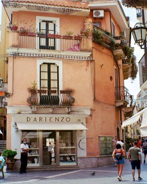 The small town of Taormina on the east coast of Sicily, near Messina. Italy Calabria, European Summer Vacation, Messina Sicily, Taormina Italy, Beaches In Europe, Italy September, Italy Trip Planning, Taormina Sicily, Palermo Italy