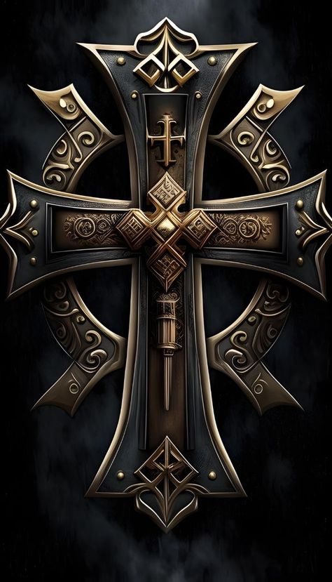 Cross Iphone Wallpaper, Jesus Cross Wallpaper, Templar Cross, Catholic Wallpaper, Knight Tattoo, Lion Photography, Cross Wallpaper, Jesus Christ Artwork, Christian Images