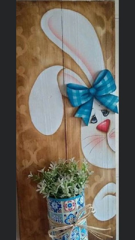 Spring Wood Crafts Diy, Easter Wood Signs, Spring Wood Crafts, Wooden Crafts Diy, Crafts Spring, Easter Crafts For Adults, Easter Paintings, Easter Wood Crafts, Spring Easter Crafts