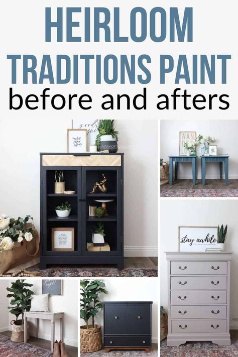 Chalk Paint Projects Before And After, Heirloom Paint Colors, Heirloom Traditions Kitchen Cabinets, Heirloom Traditions Paint Colors, Heirloom Paint Furniture, All In One Heirloom Paint, Heirloom Traditions All In One Paint Cabinets, Heirloom Traditions Paint Cabinets, Heirloom Paint Cabinets